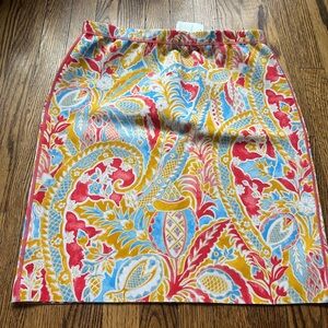 NWT J.McLaughlin Reversible Paisley Skirt Gingham Lined Golf Resort Skirt